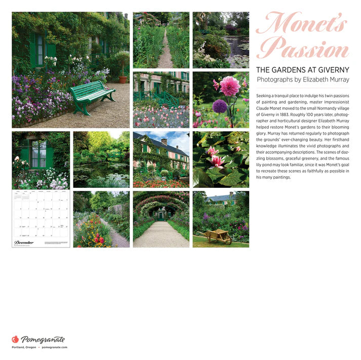 Monet’s Passion: The Gardens at Giverny 2026 Wall Calendar