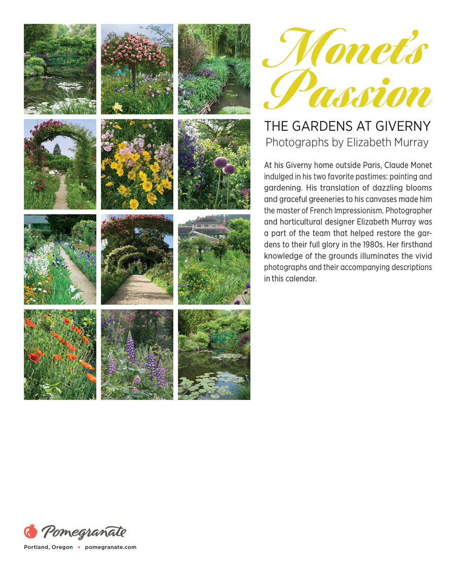 Monet’s Passion: The Gardens at Giverny 2026 Mini Wall Calendar