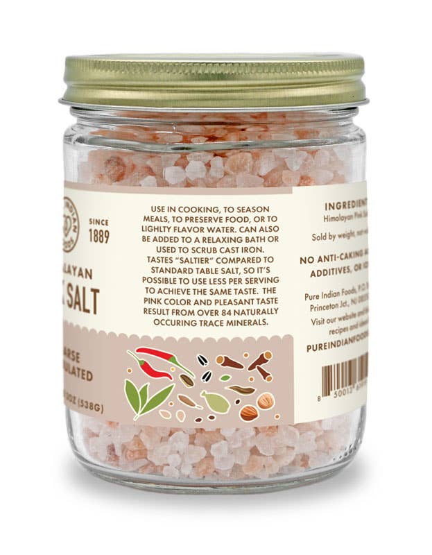 Himalayan Pink Culinary Crystal Salt - Coarse 19 oz