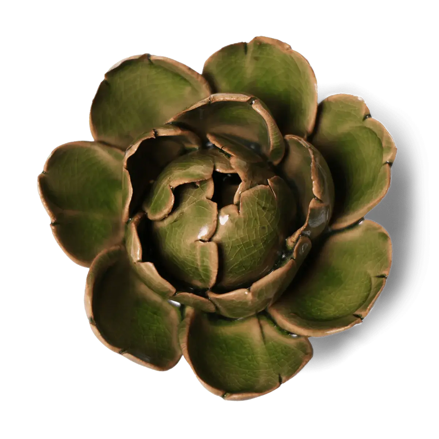 Ceramic Flower Wall Art Peony Green 12: Peony Green