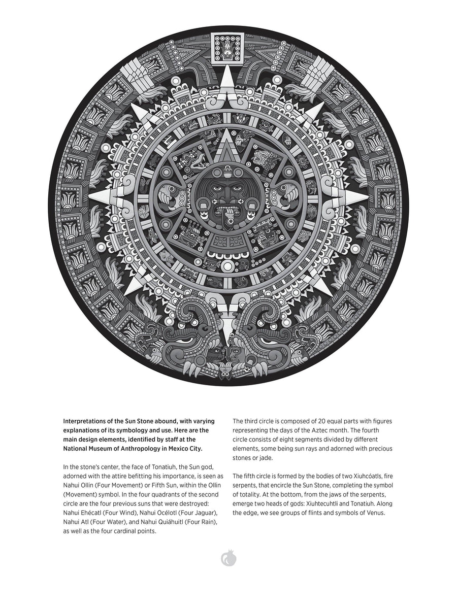 Michael Angulo: Aztec Sun Stone 1000-Piece Circular Puzzle