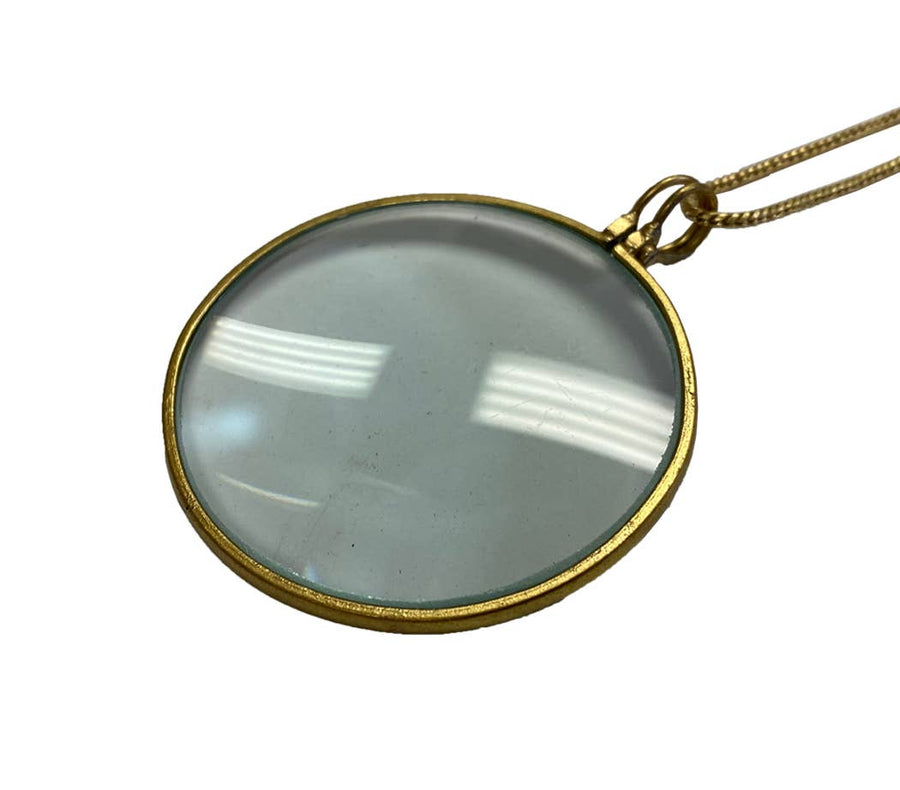 Antique Reproduction Magnifying Glass on Necklace