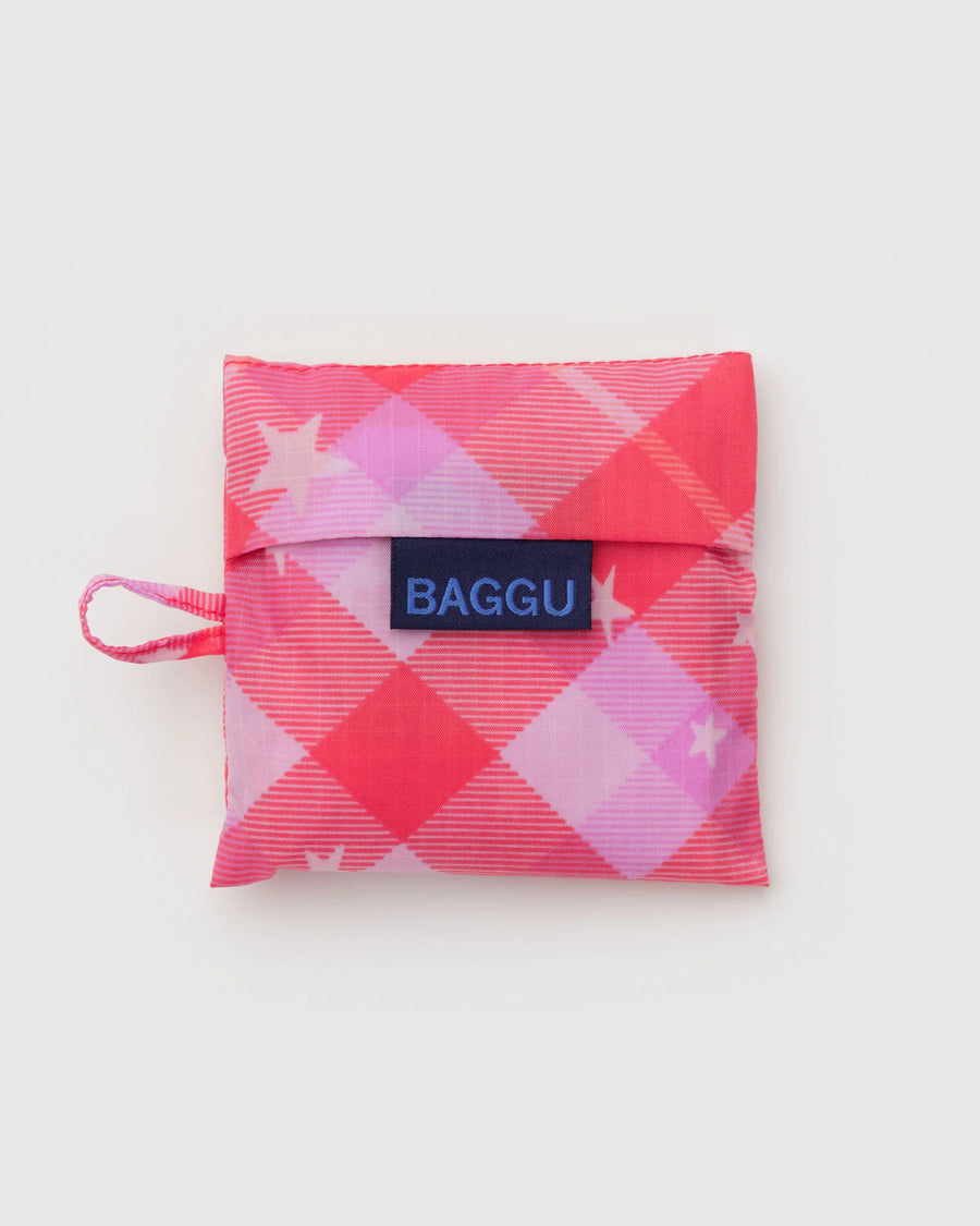Baby BAGGU Pink Star Plaid