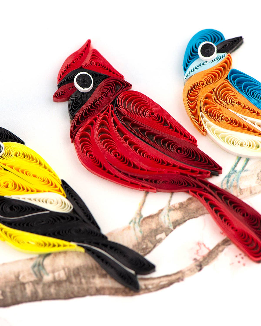 Quilled Songbirds Everyday Greeting Card