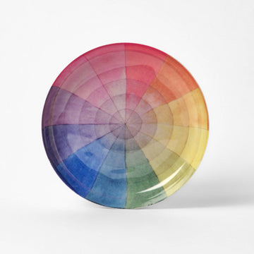 Vintage Colour Wheel Enamel Printed Tray