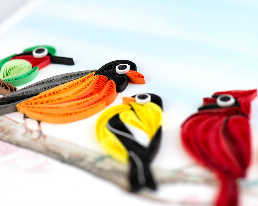 Quilled Songbirds Everyday Greeting Card