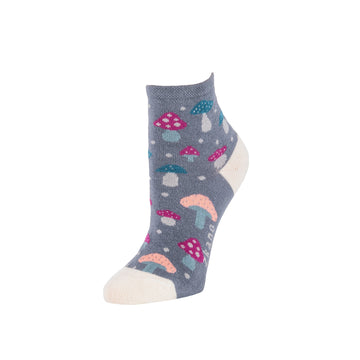 Zkano Women's Socks Merry Mushroom Mercury