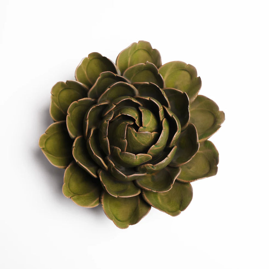 Ceramic Flower Wall Art Collection 11 Mofo Green