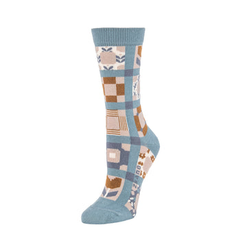 Zkano Women's Socks Quilted Tapestry Moonstone
