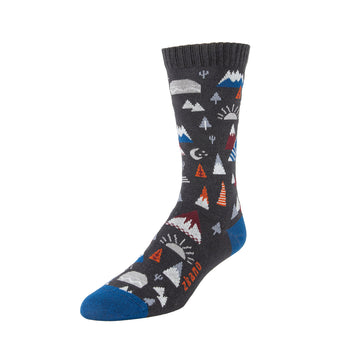 Zkano Men's Socks The Great Outdoors Charcoal