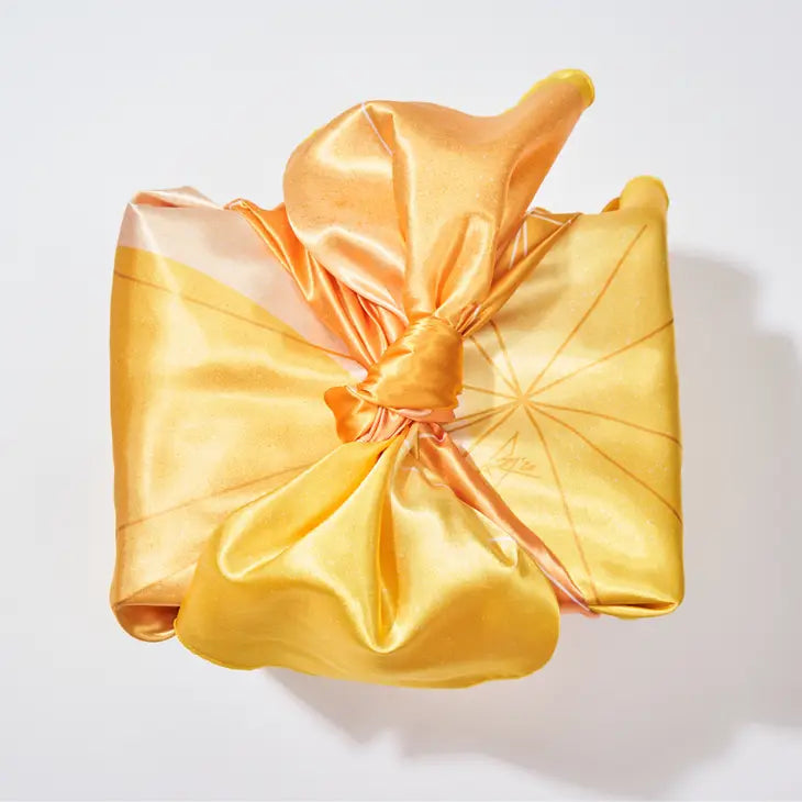 Golden Hour | Large Recycled Polyester Furoshiki Wrap