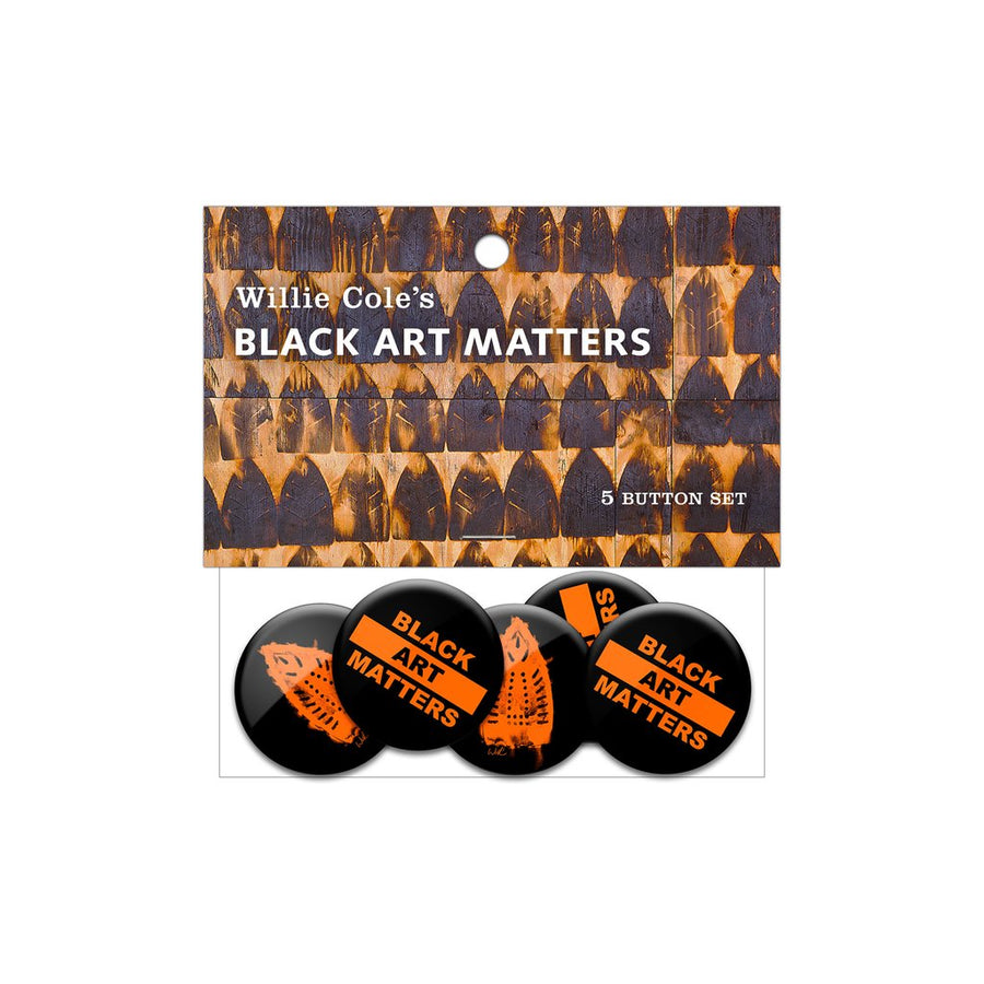Willie Cole Black Art Matters Button Pack
