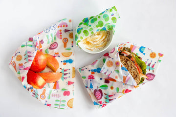 3-Pack S/2M Reusable Food Wrap Perfect Pear/Out And About