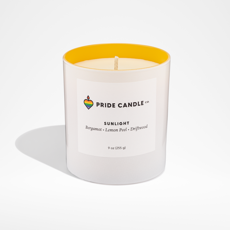Sunlight Candle: Bergamot-Lemon Peel-Driftwood