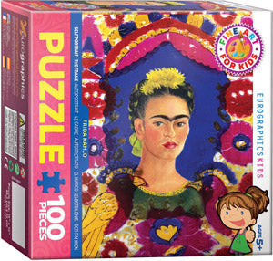 Frida Kahlo: Self Portrait Frame 100 Piece Puzzle