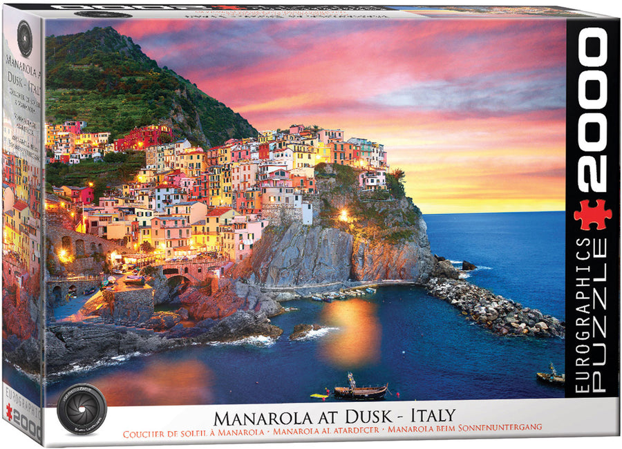 Italy: Manarola at Dusk 2000 Piece Puzzle