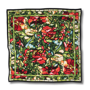 Louis C. Tiffany Peony Silk Neckerchief