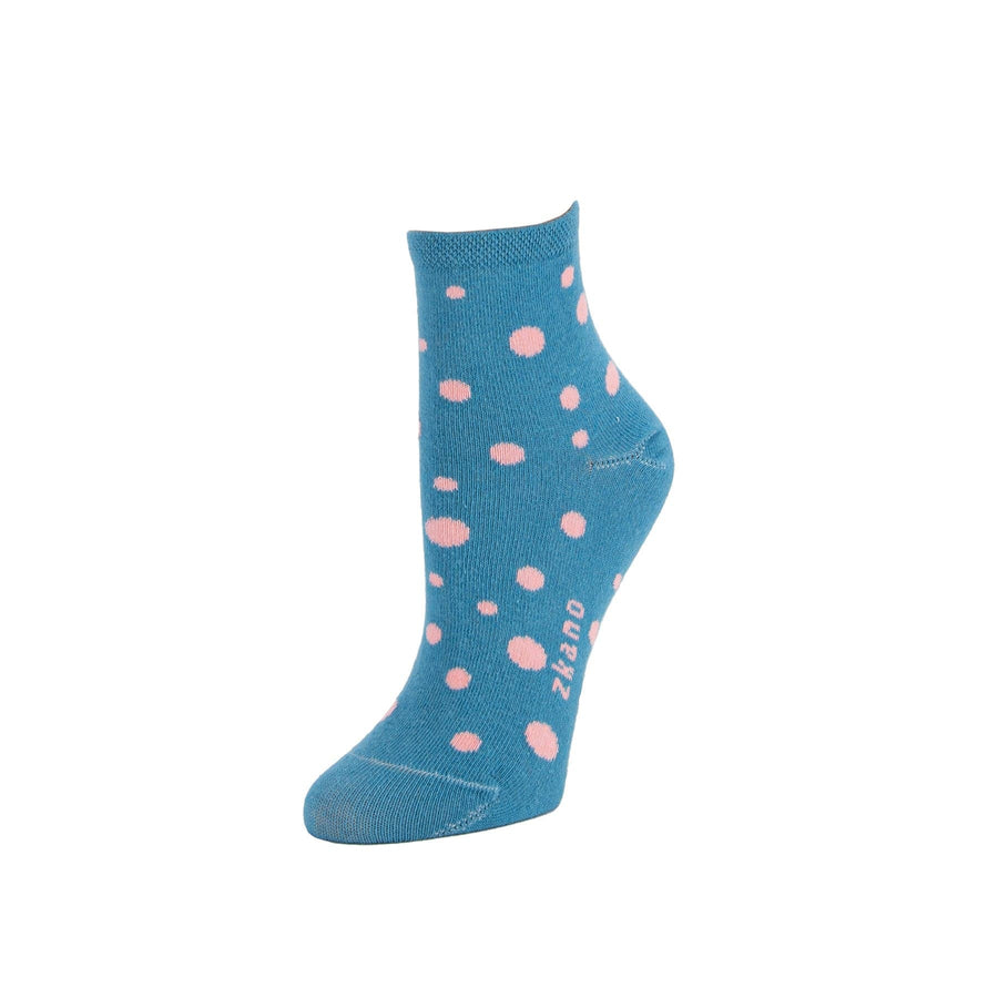 Zkano Floating Dots Women's Anklet Socks Fjord Blue