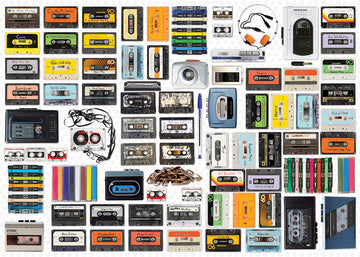 Retro Cassette Player 550 Piece Puzzle