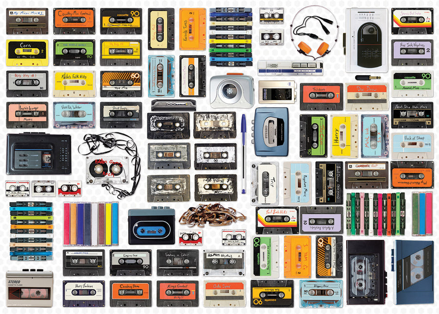 Retro Cassette Player 550 Piece Puzzle