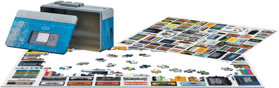 Retro Cassette Player 550 Piece Puzzle