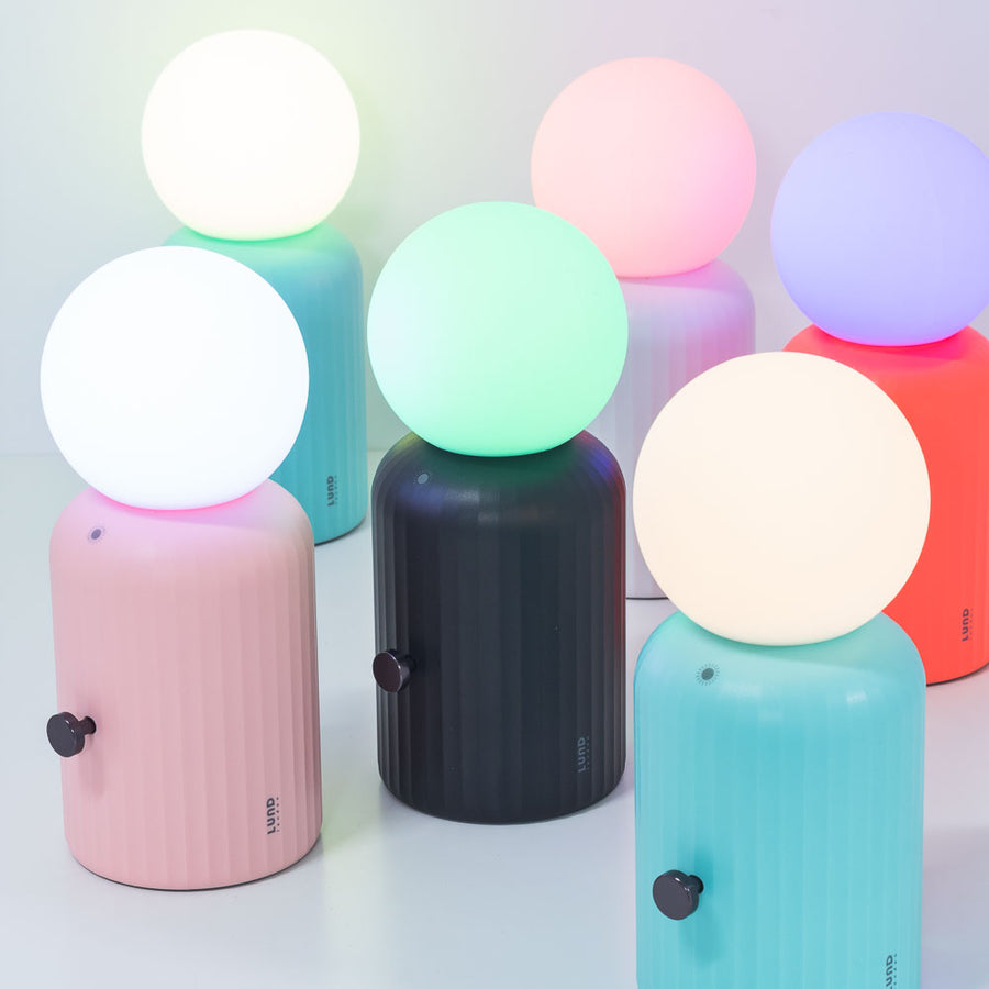 Skittle Wireless Lamp and Charger Pink