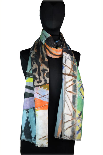 Abstract Geo Scarf