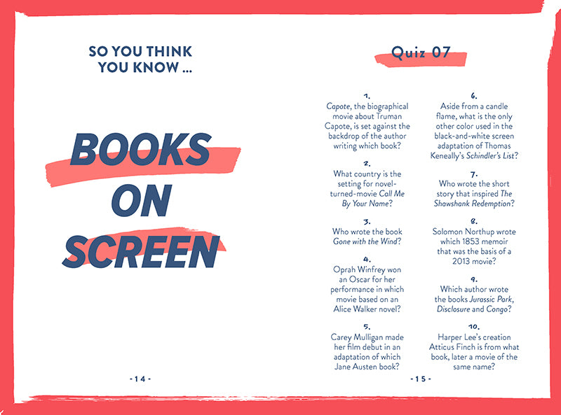 Movies Quizpedia: The Ultimate Book of Trivia