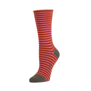 Zkano Rose Women's Socks Cinnamon Stripe